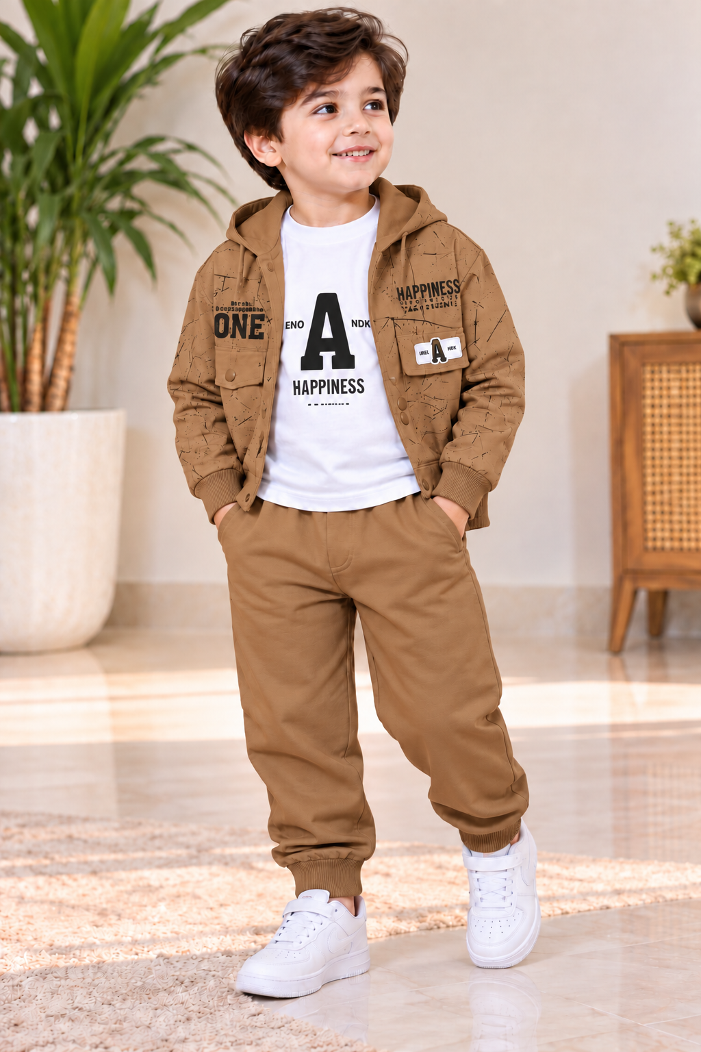 Boys Urban Happiness 3-Piece Hoodie Set