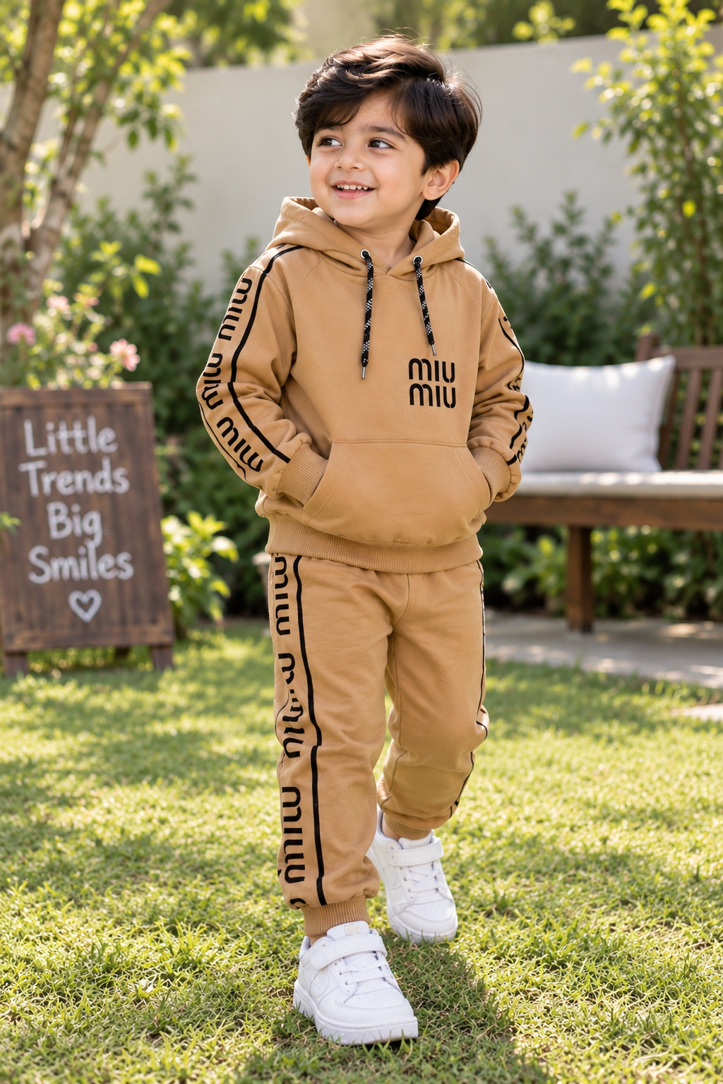 Boys Premium Hoodie & Jogger Tracksuit – Winter Collection