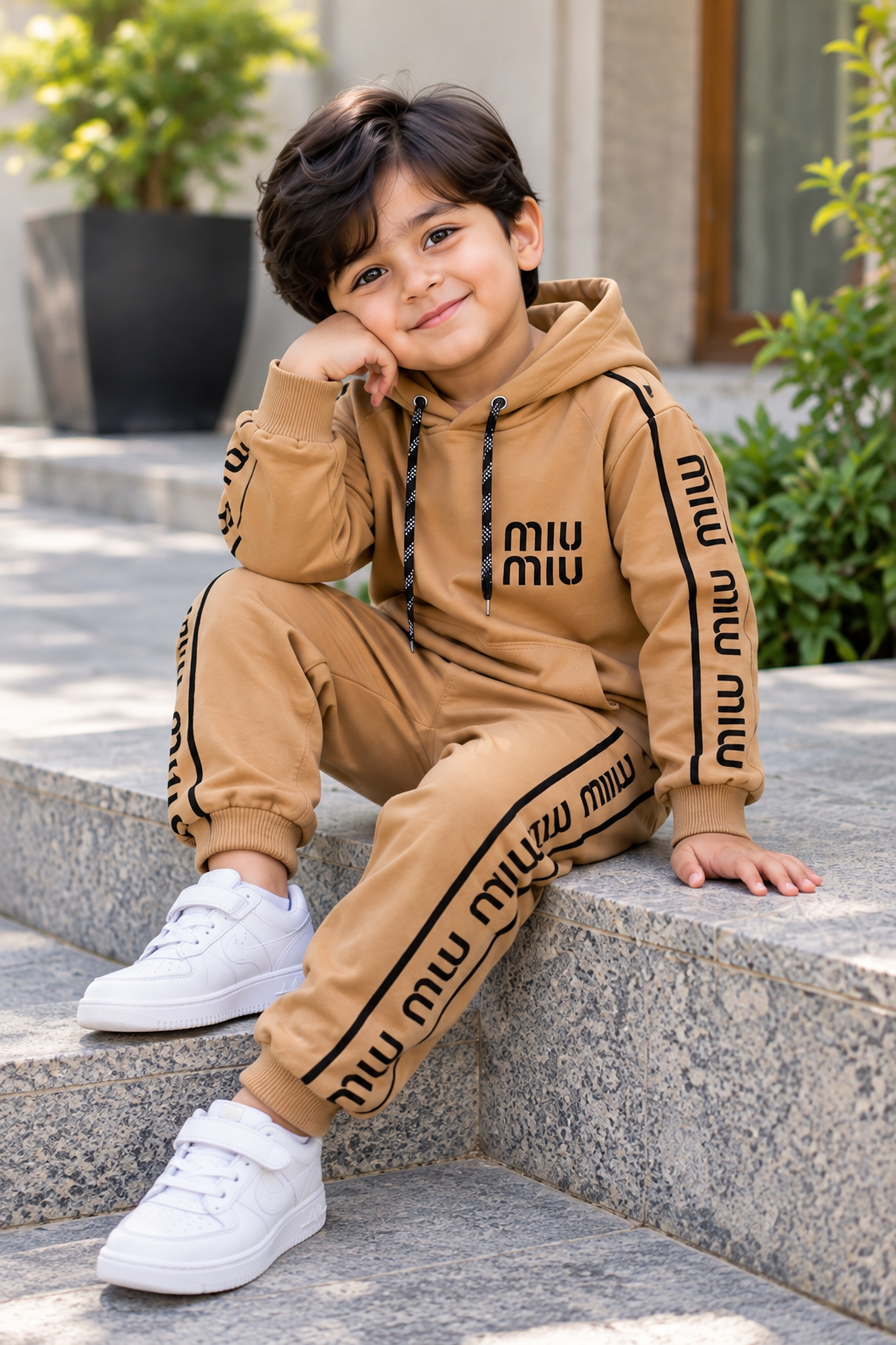 Boys Premium Hoodie & Jogger Tracksuit – Winter Collection