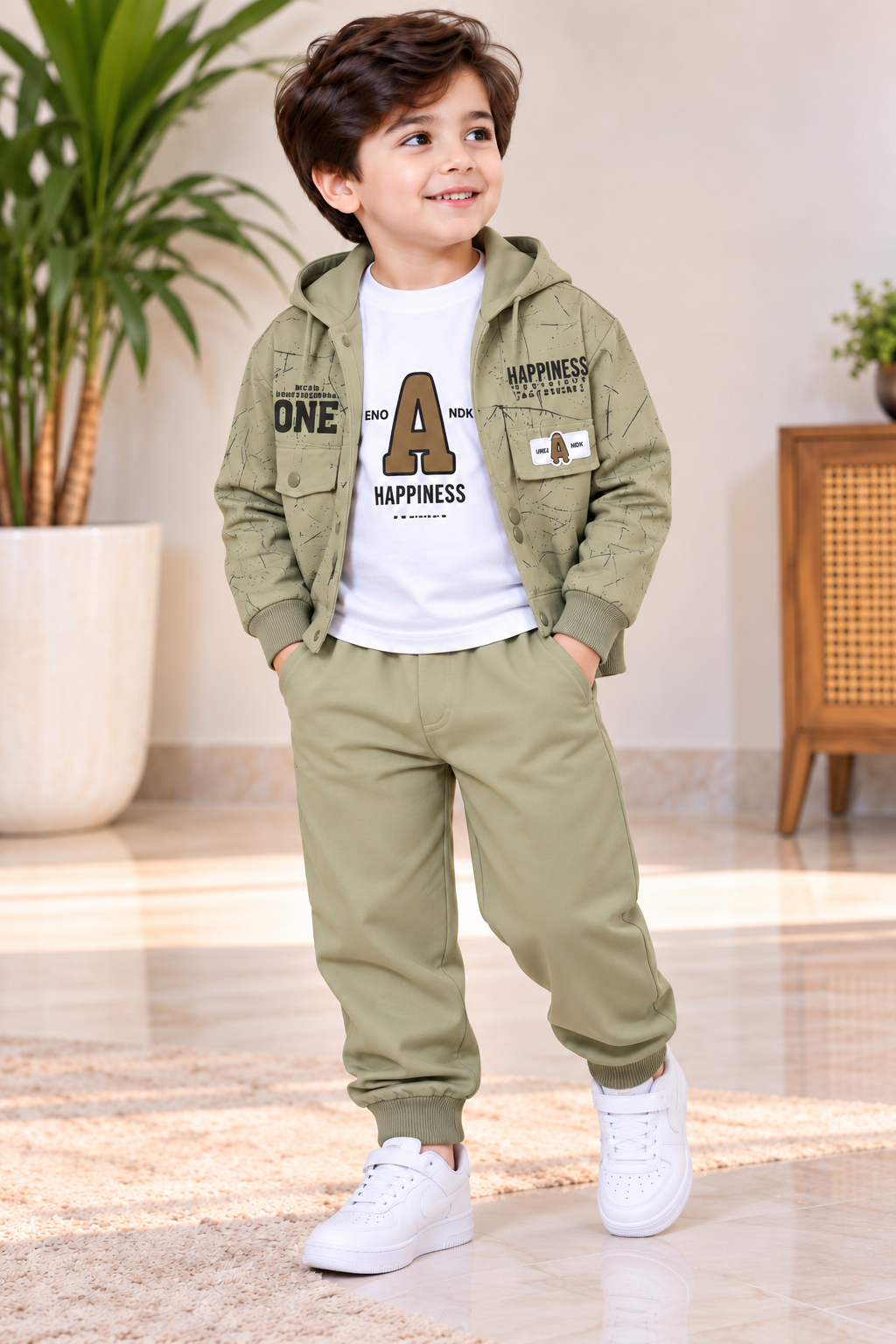 Boys Urban Happiness 3-Piece Hoodie Set