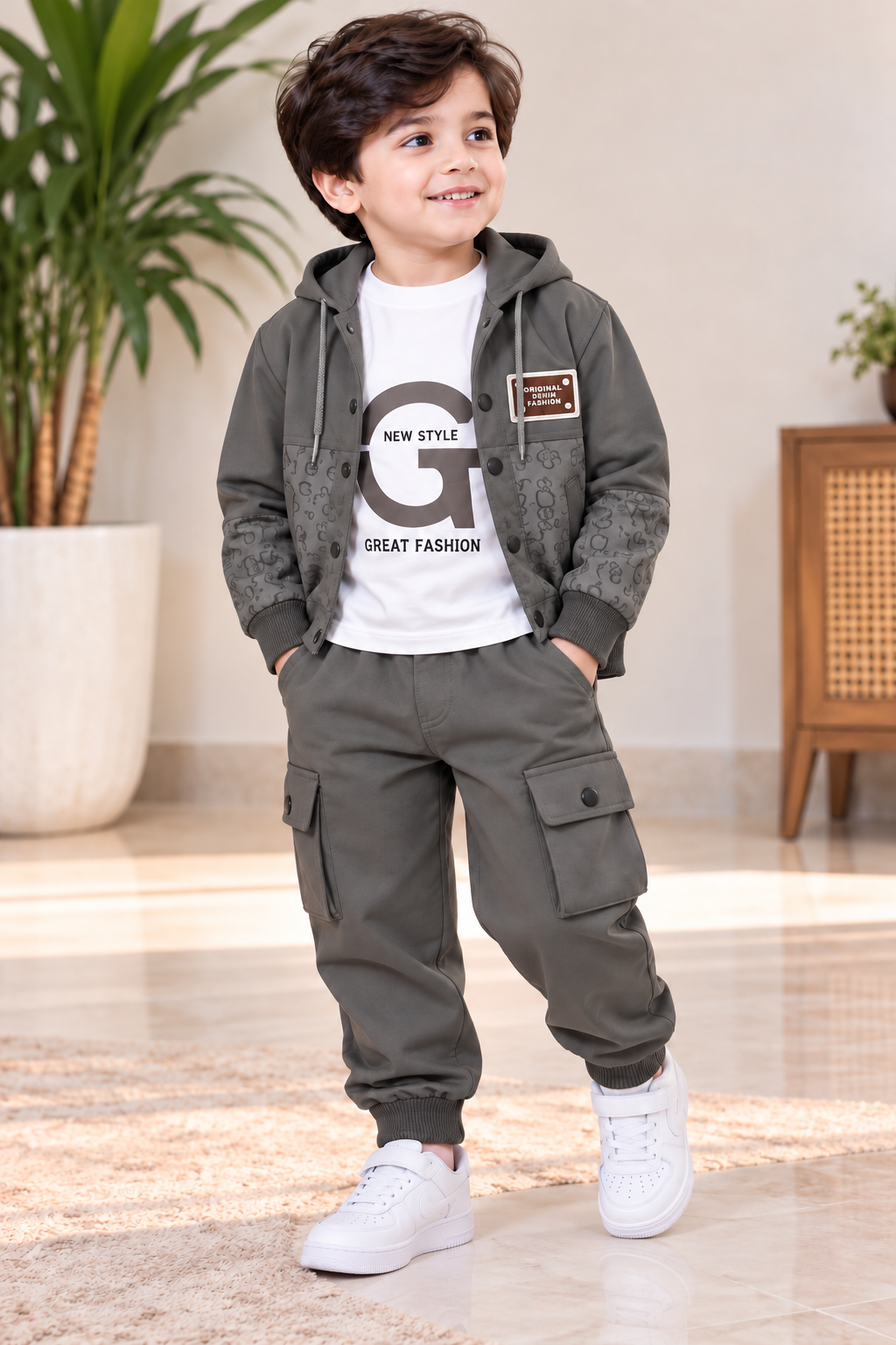 Signature Boys Premium Hooded Suit –  Gary & Chocolate