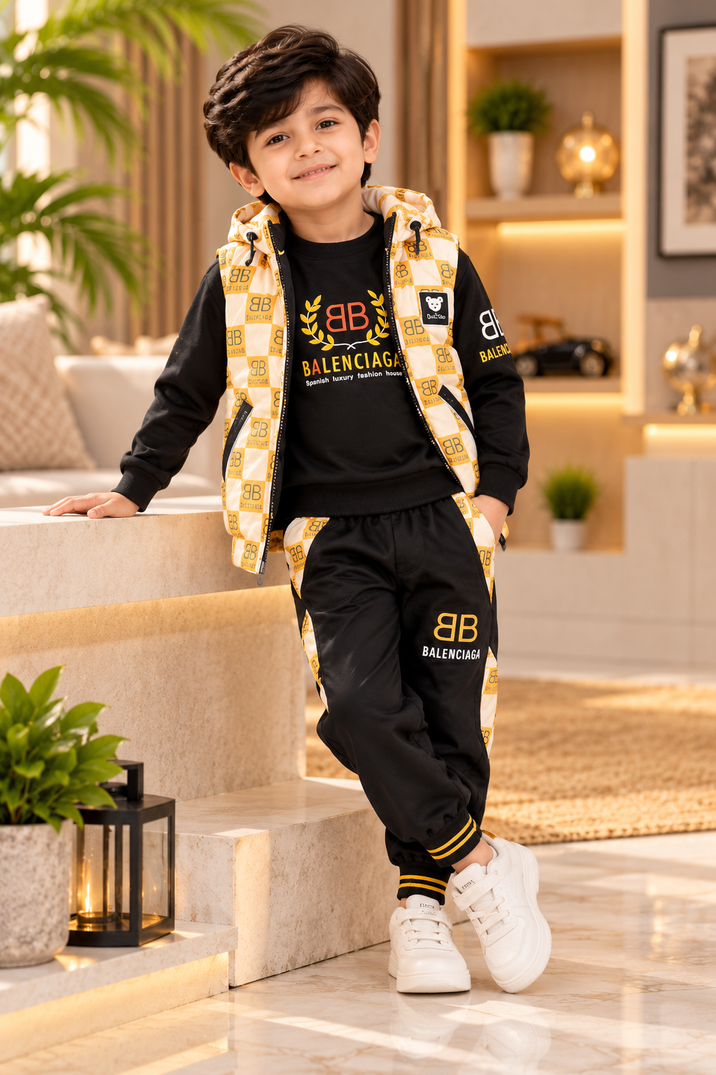 Urban Check Boys Premium 3-Piece Puffer Set