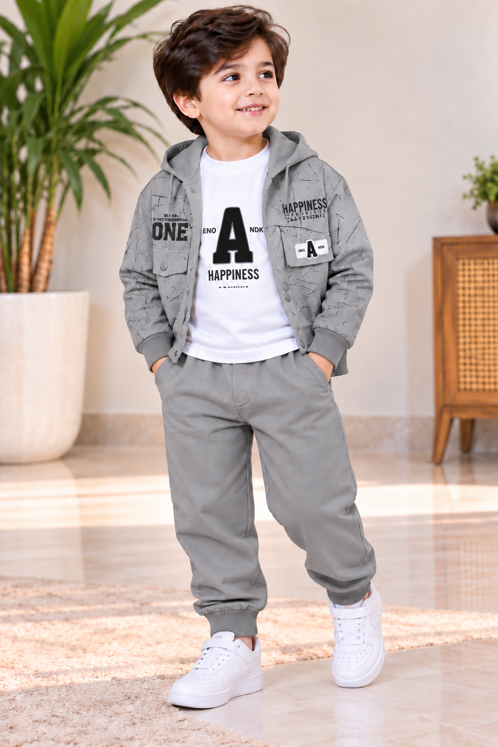 Boys Urban Happiness 3-Piece Hoodie Set
