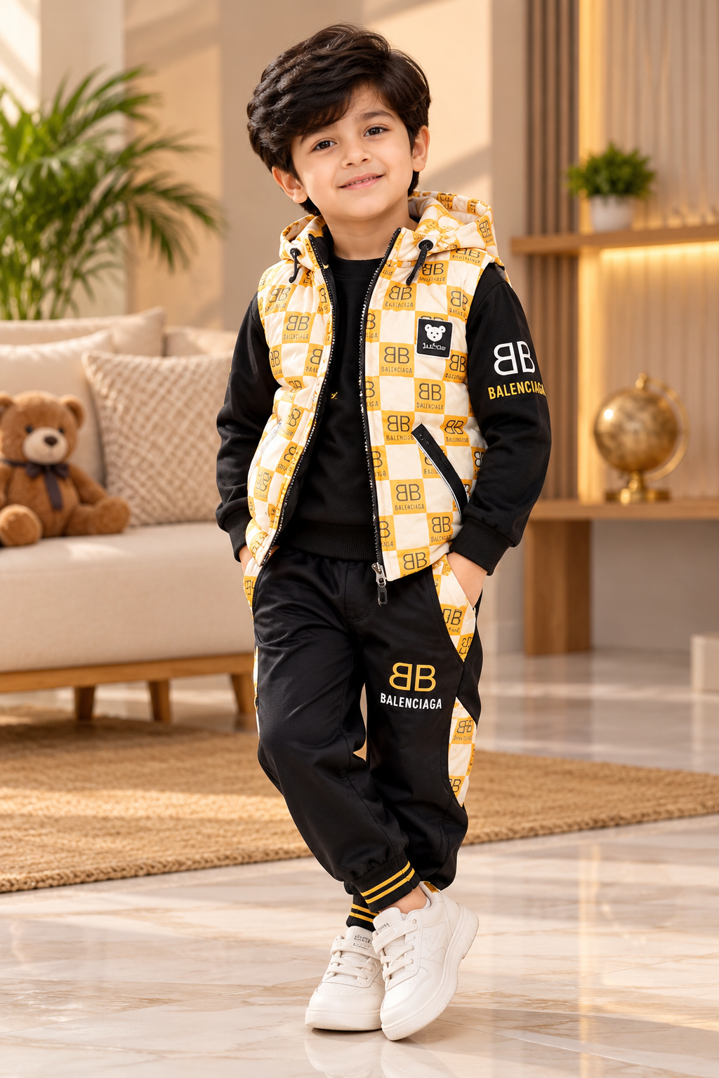 Urban Check Boys Premium 3-Piece Puffer Set