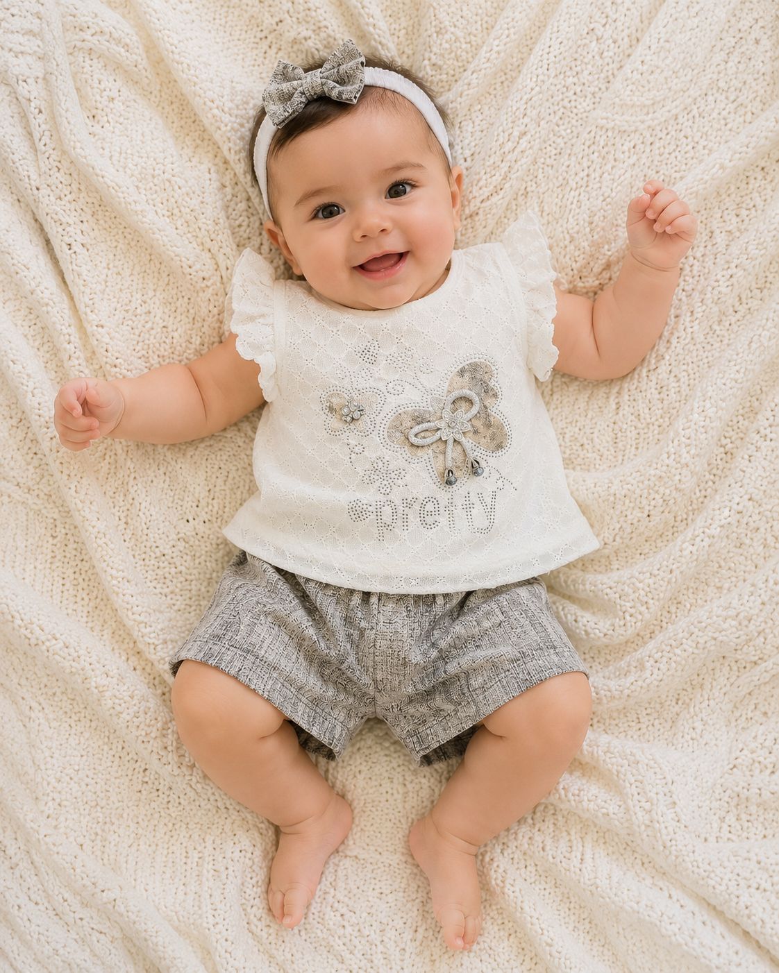 Munchkins Butterfly Dream Lace Co-Ord Set