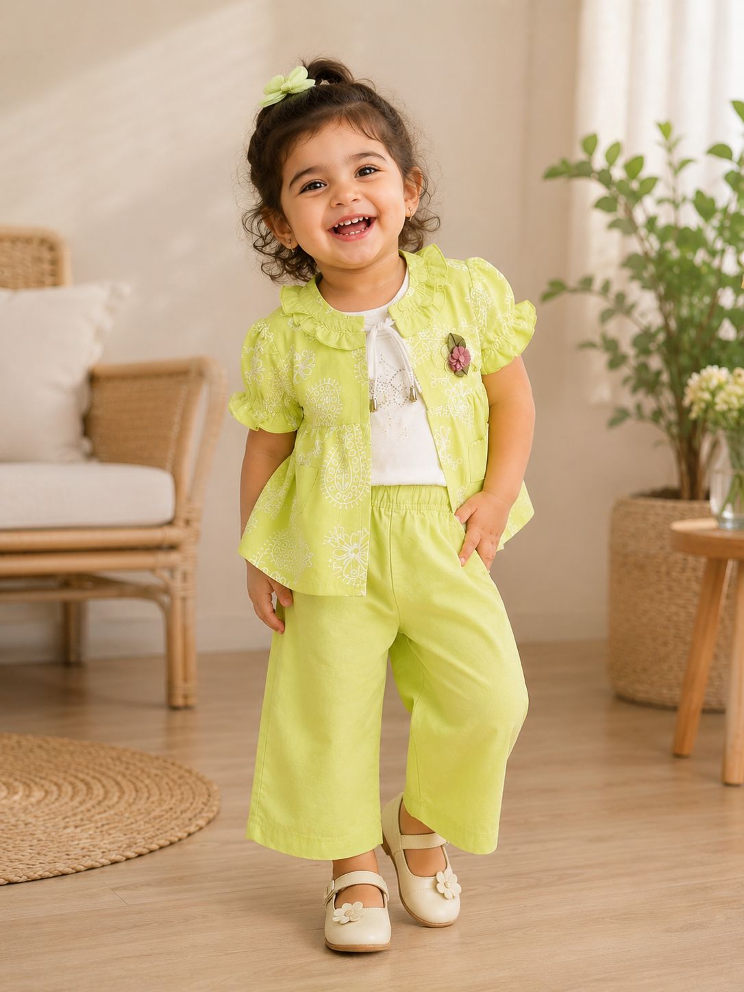 Munchkins Embroidered Blossom Outfit