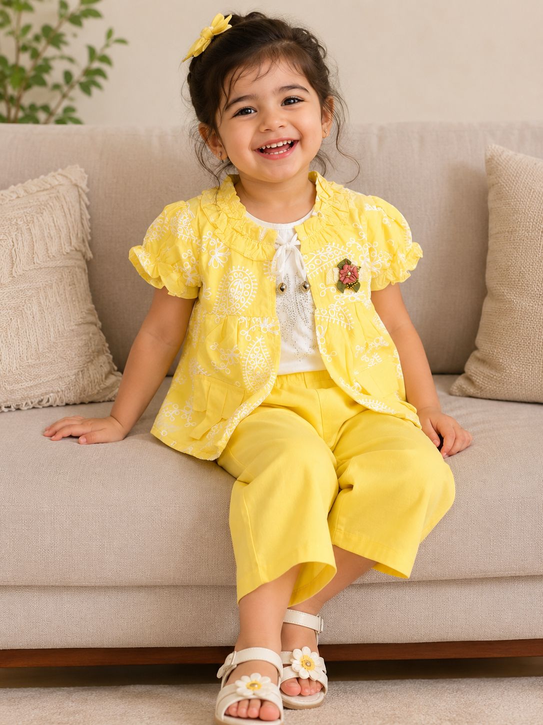 Munchkins Embroidered Blossom Outfit