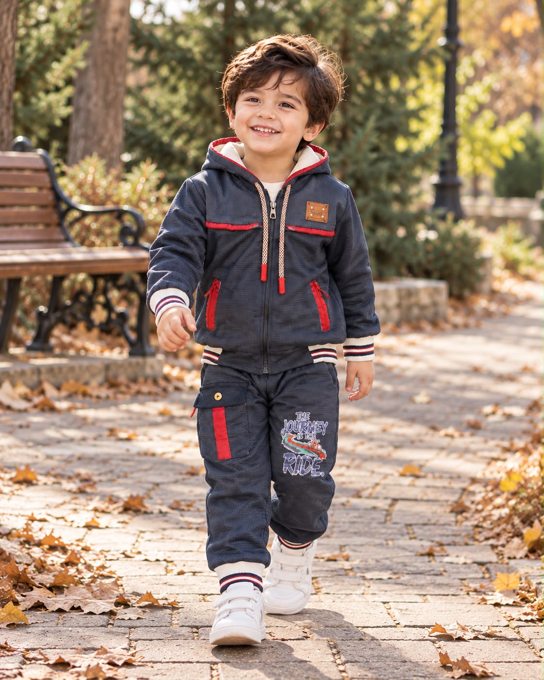 Boys Premium Zip-Up Tracksuit – Winter Collection