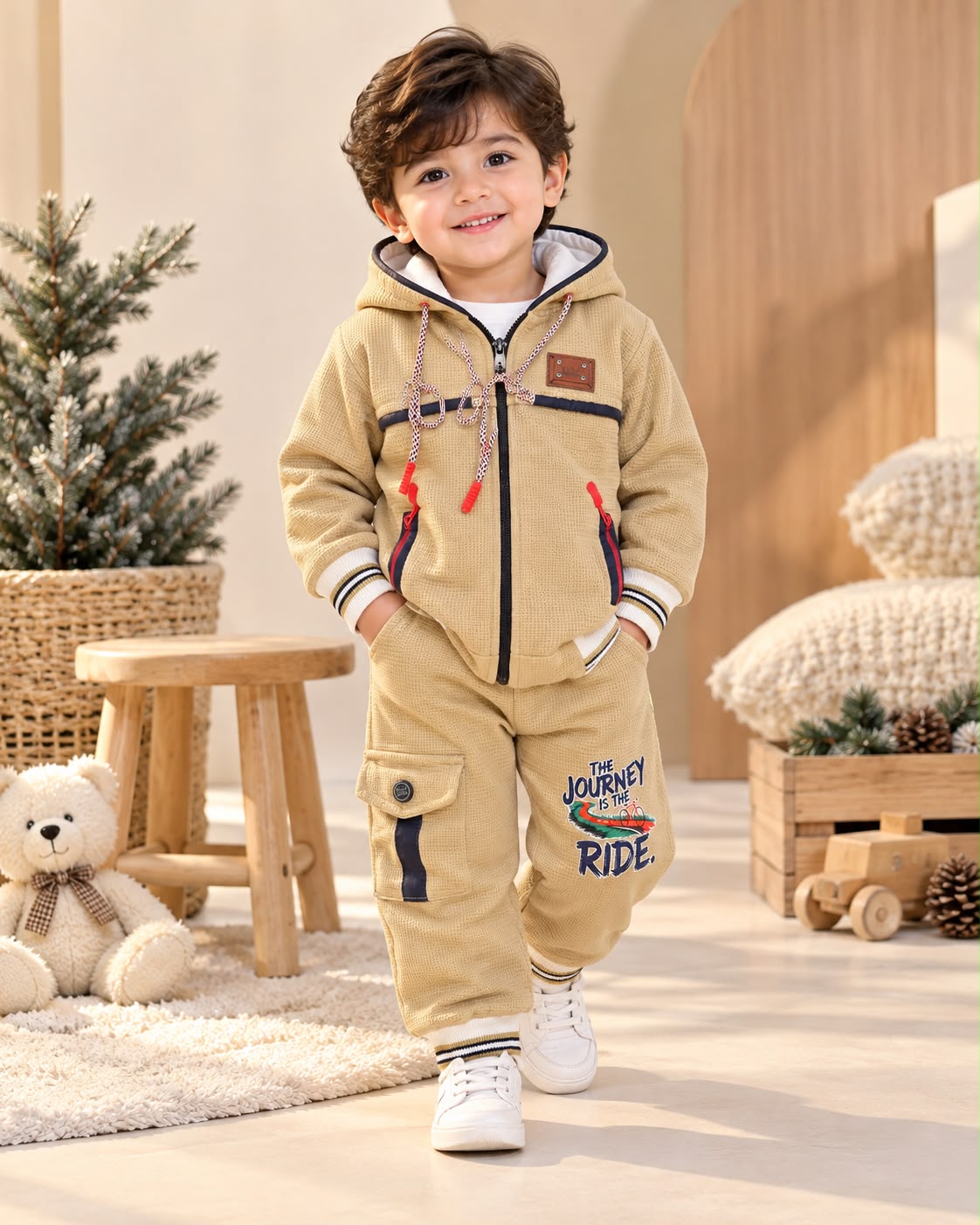 Boys Premium Zip-Up Tracksuit – Winter Collection
