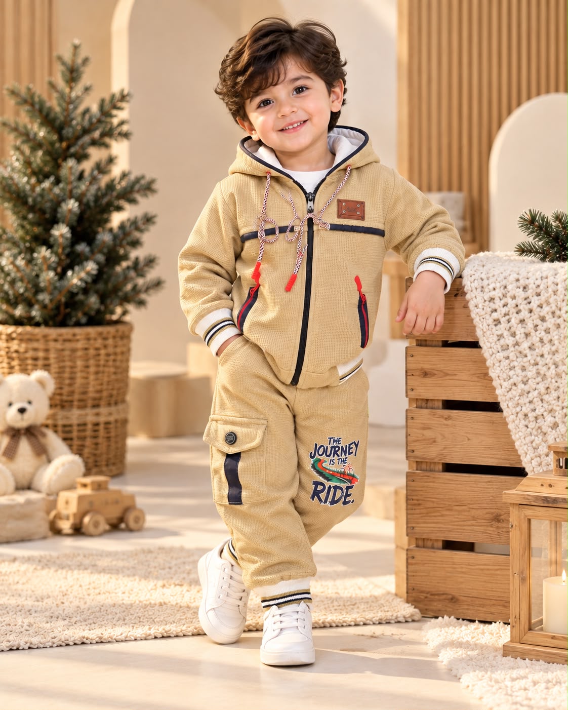 Boys Premium Zip-Up Tracksuit – Winter Collection