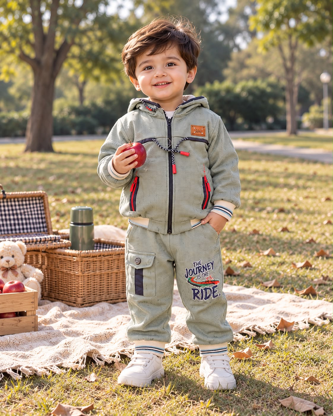 Boys Premium Zip-Up Tracksuit – Winter Collection