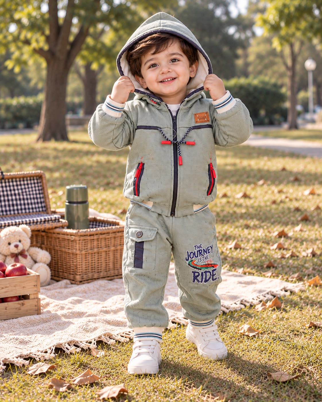 Boys Premium Zip-Up Tracksuit – Winter Collection