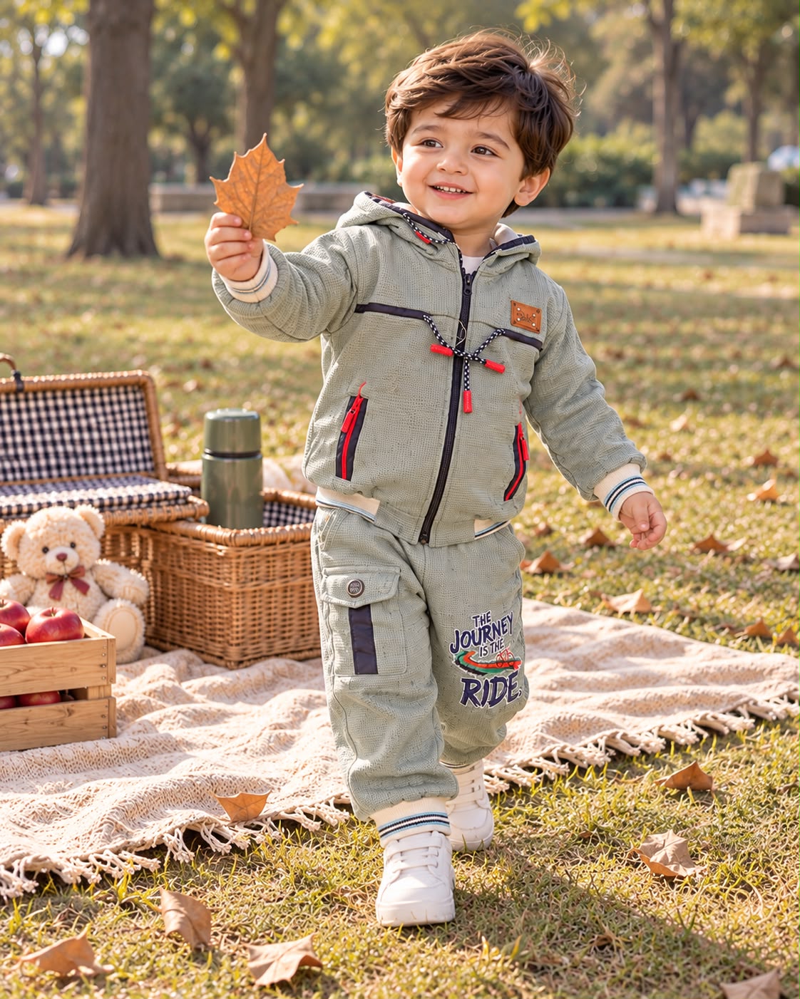 Boys Premium Zip-Up Tracksuit – Winter Collection