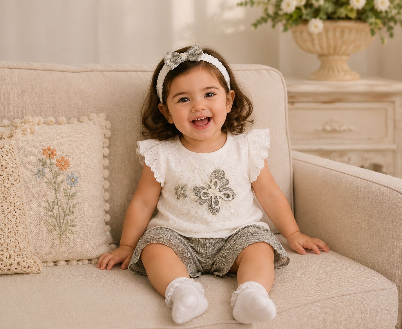 Munchkins Butterfly Dream Lace Co-Ord Set